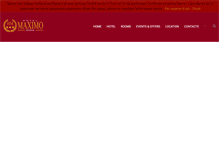 Tablet Screenshot of hotelmaximo.com